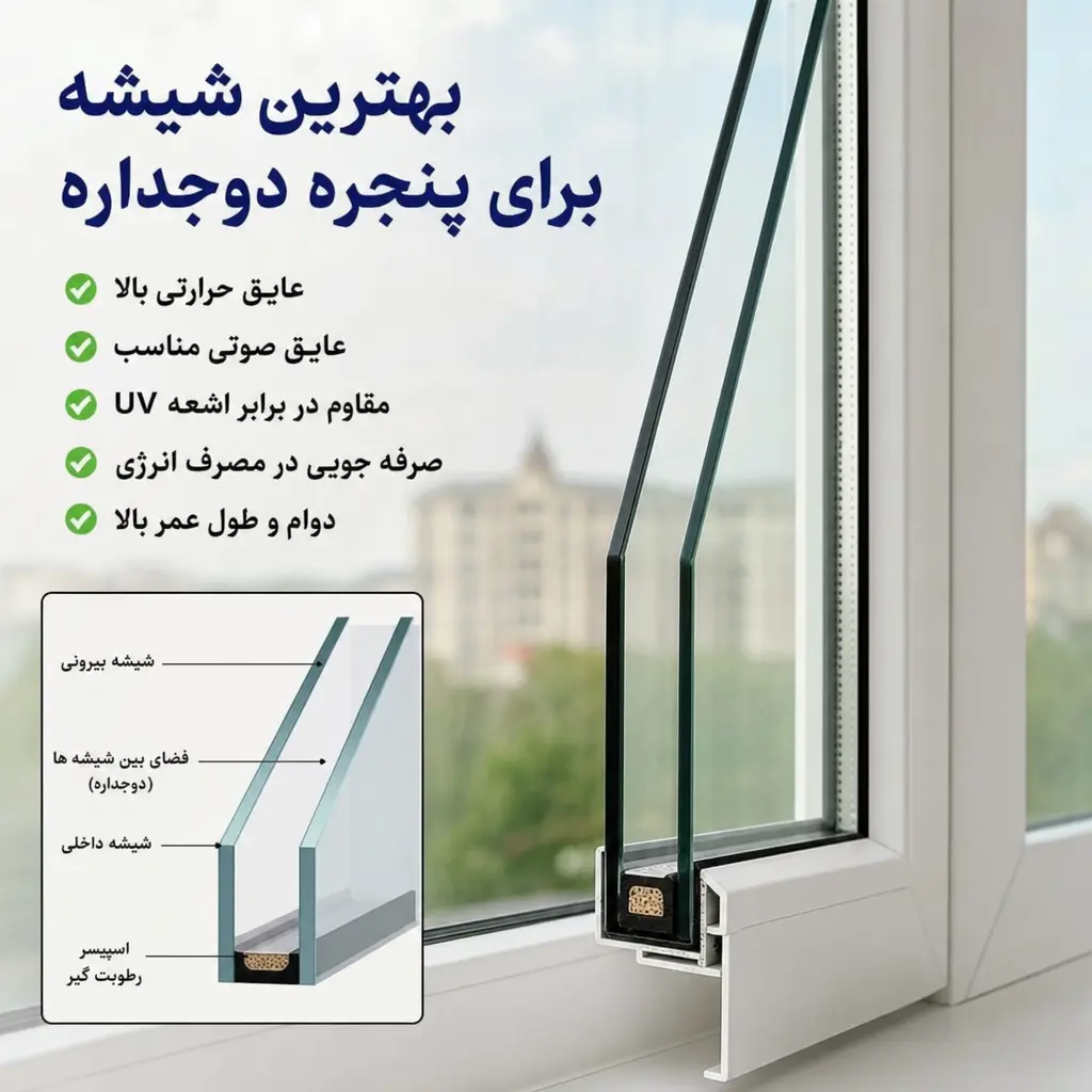 بهترین شیشه برای پنجره دوجداره